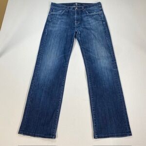 7 For All Mankind Austyn Jeans Mens 31x30 Medium Wash Straight Leg Denim